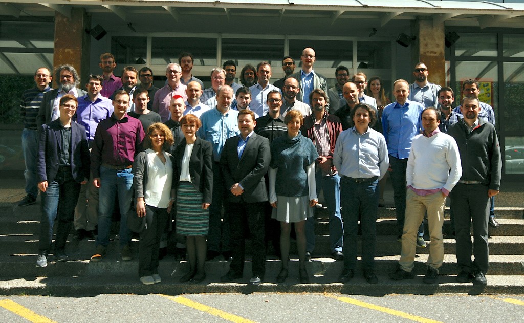 The symbIoTe team during the 2nd plenary meeting in Zagreb, April 2016.