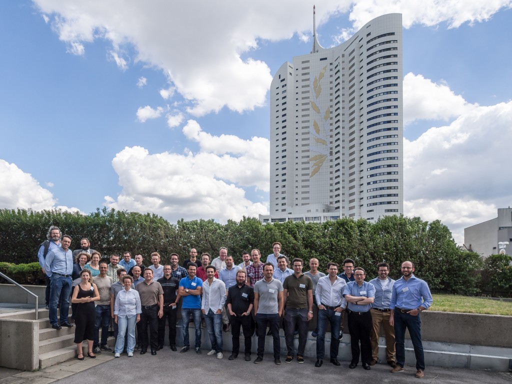 The symbIoTe team during the 3rd plenary meeting in Vienna, July 2016.